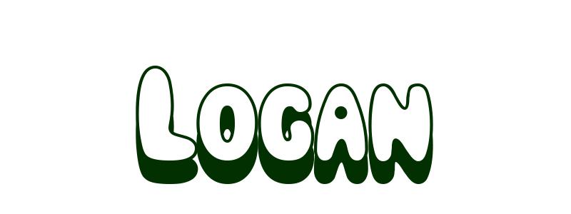 Coloriage Logan - Garçon Prénoms L