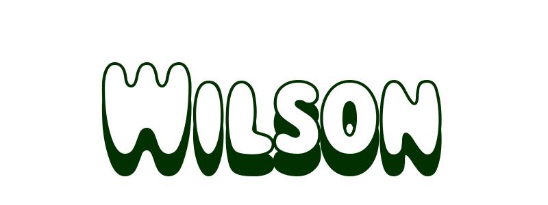 Coloriage Wilson - Garçon Prénoms W
