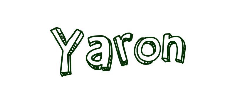 Coloriage Yaron - Garçon Prénoms Y