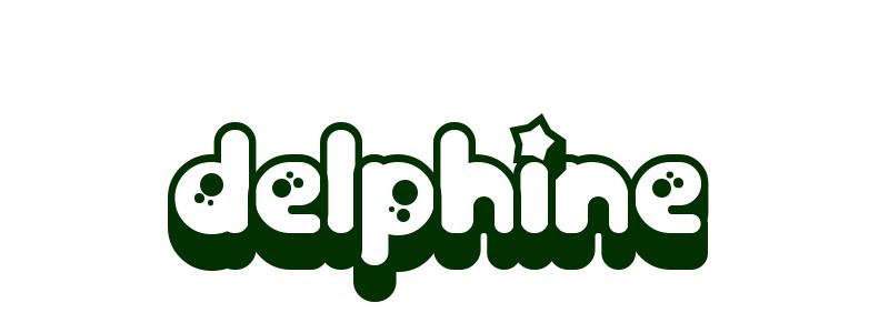 Coloriage Delphine - Fille Prénoms D
