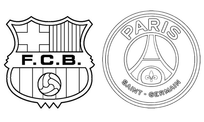 Coloriage 8èmes de finale - Barcelona (ESP) - Paris PSG (FRA) - Ligue des Champions 2021