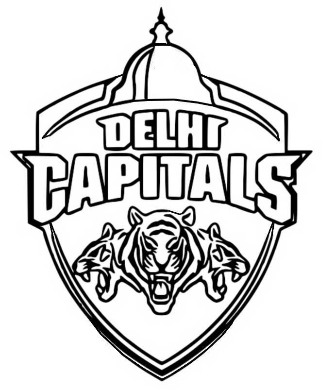 Coloriage Dehli Capitals - Cricket