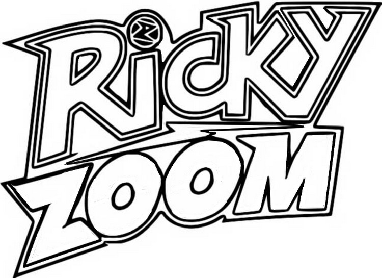 Coloriage Logo - Ricky Zoom