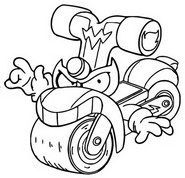 Coloriage Electric Squad 489 Turboscooter