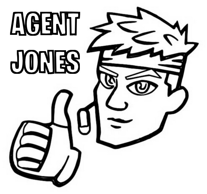 Coloriage Icone Agent Jones - Fortnite Chapitre 2 Saison 6
