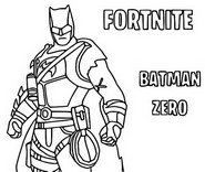 Coloriage Batman Zero Skin