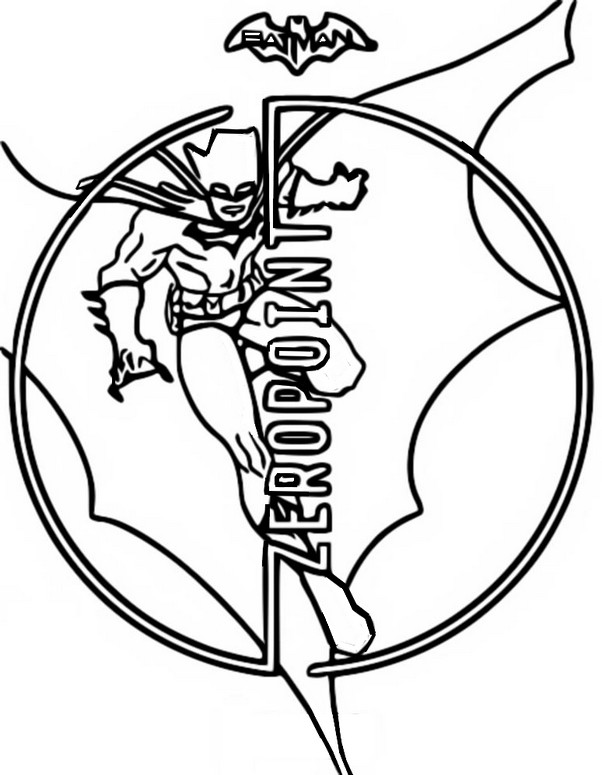 Coloriage Page de couverture - Batman Fortnite Zero Point