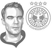Coloriage Manuel Neuer - Equipe d'Allemagne