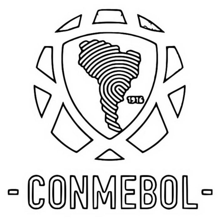 Coloriage Conmebol - Copa America 2021