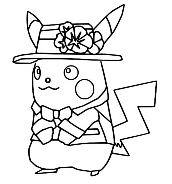 Coloriage Mode - Pikachu - Pokémon Unite - Holo-costumes