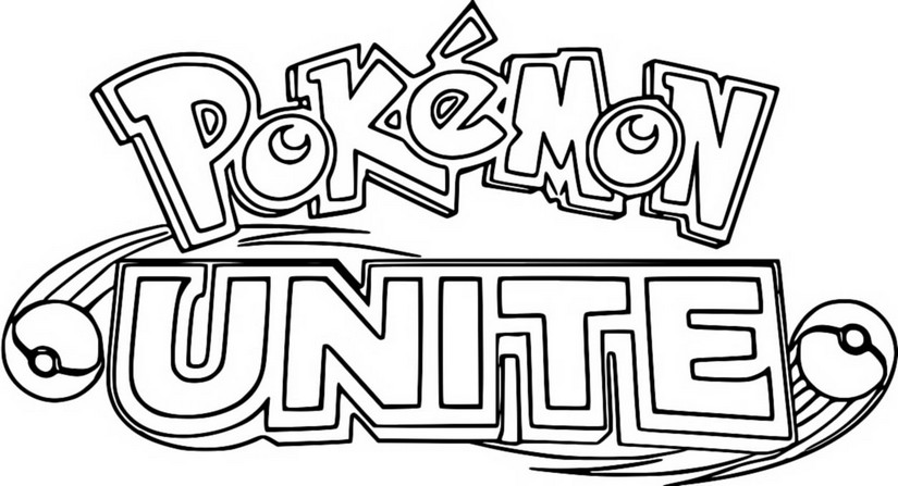 Coloriage Logo - Pokémon Unite - Holo-costumes