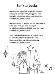 Coloriage Paroles chanson (suédois)