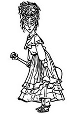 Coloriage Dolores Madrigal