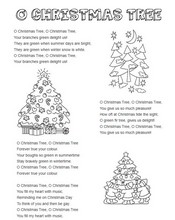 Coloriage Paroles en anglais: O Christmas Tree