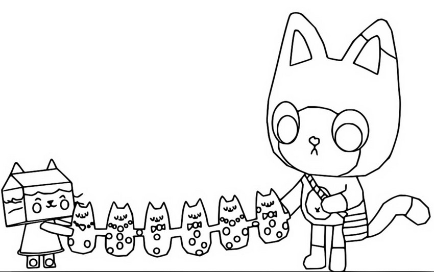 Coloring page S04E02 - It's Purrsday!
