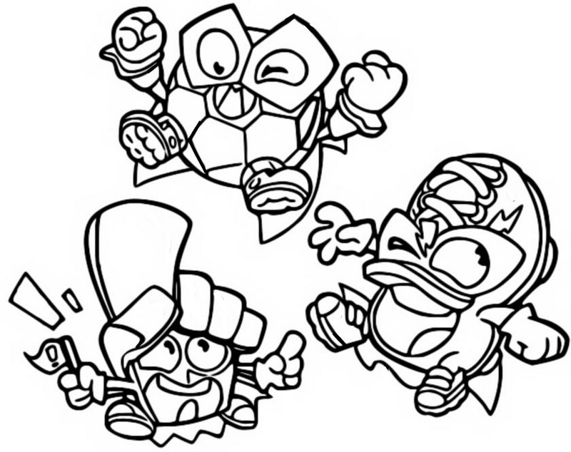 Coloriage Soccer Squad - Superthings - Guardians of Kazoom