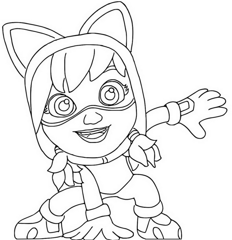 Coloriage Wren - Action Pack - Equipe Action