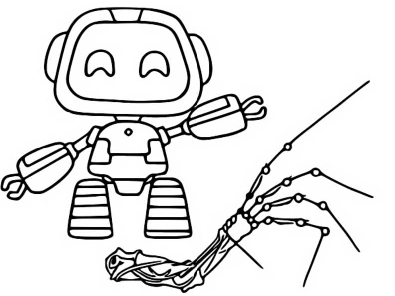 Coloriage Boogie Bot & The Prototype Experiment 1006 - Poppy Playtime