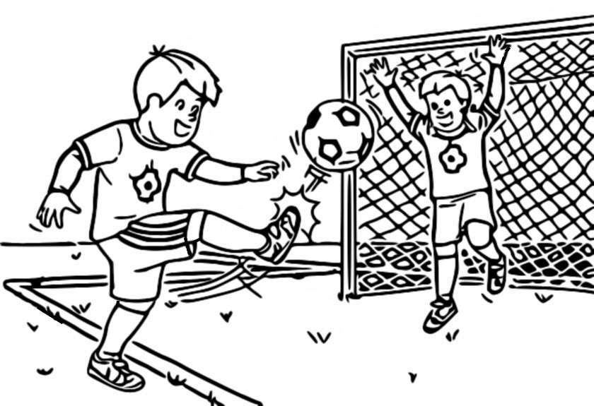 Coloriage Football - Sport - Enfants