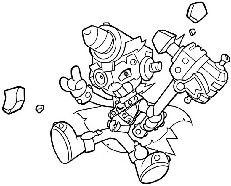 Coloriage Breakmania - Superthings - Rescue Force