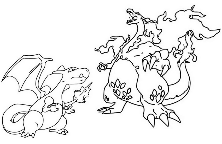 Coloring page Charizard