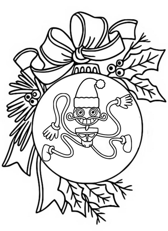 Coloriage Daddy Long Legs - Poppy Playtime - Noël