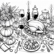 Coloring page Feast