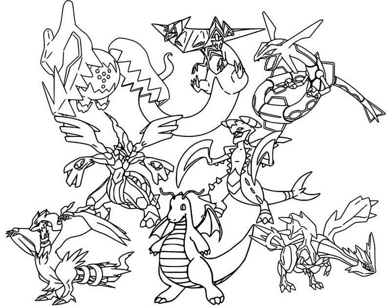 Coloriage Type Dragon - Pokémon populaires 2022