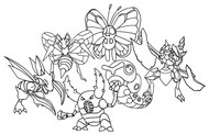 Coloriage Type insecte