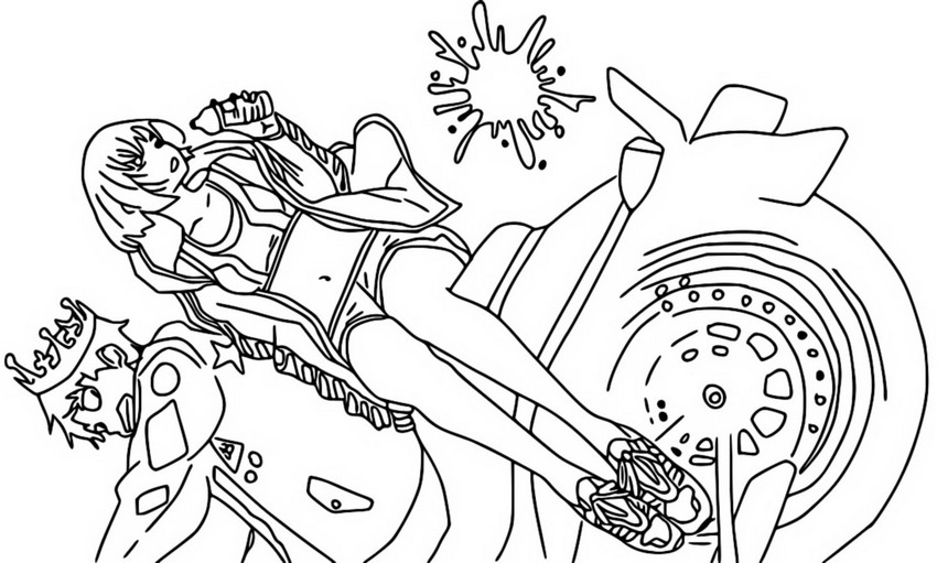 Coloring page Zom 100: Bucket List of the Dead