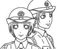 Coloriage Police in a Pod
