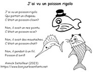 coloriages comptines poisson avril