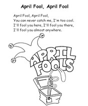 Coloriage En anglais: April fool, April fool
