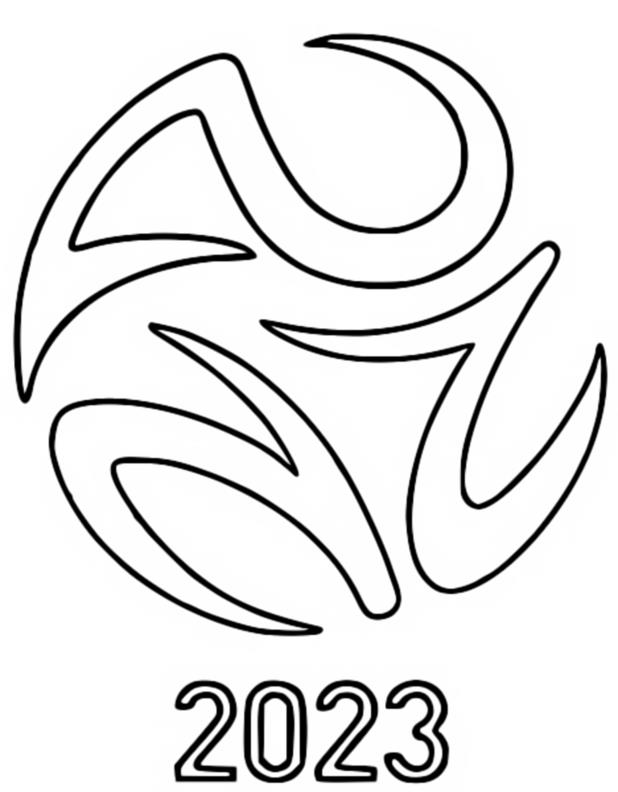 Coloriage Logo - Coupe du monde de football féminin 2023