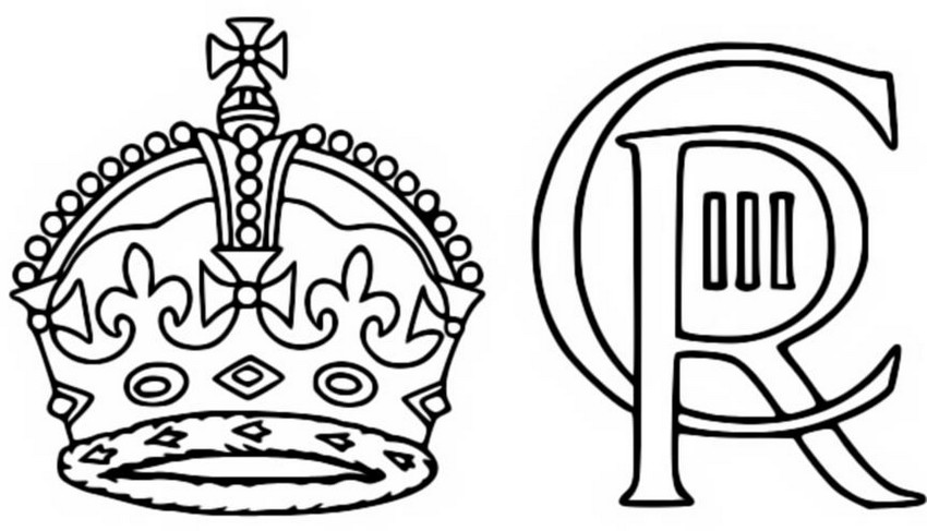 Coloriage CR III - Roi Charles III