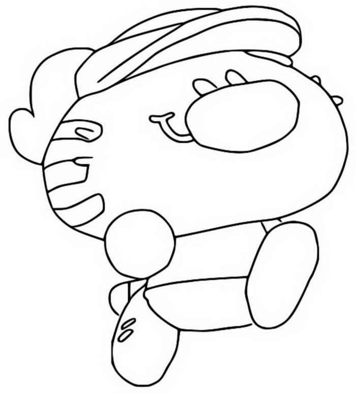 Coloriage Sporty - Oggy Oggy