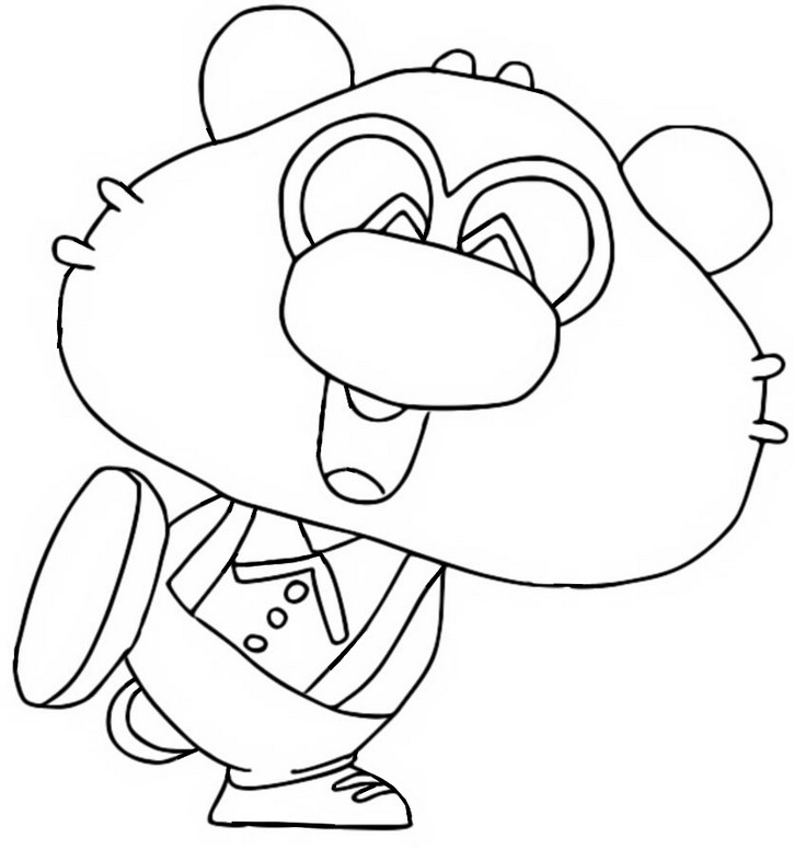 Coloriage Mallow - Oggy Oggy