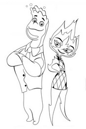 Coloriage Wade & Ember