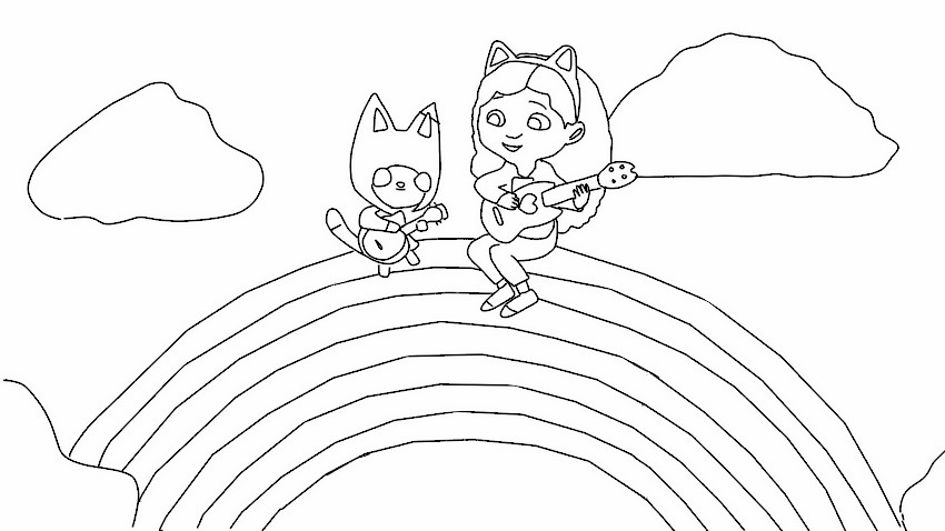 Coloring page The Rainbow