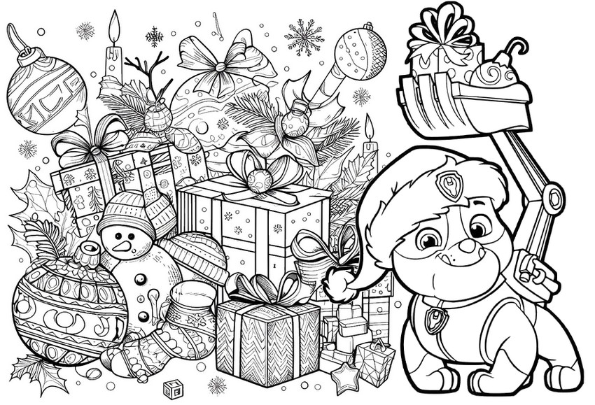 Coloring page Gifts