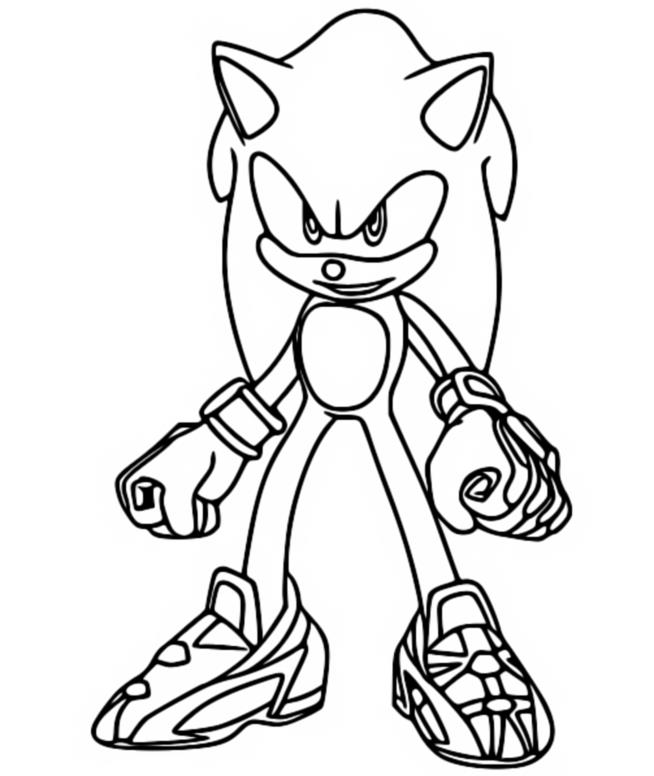 Coloring page Sonic the Hedgehog
