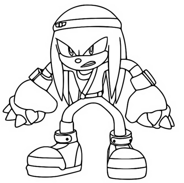 Coloriage Knuckles