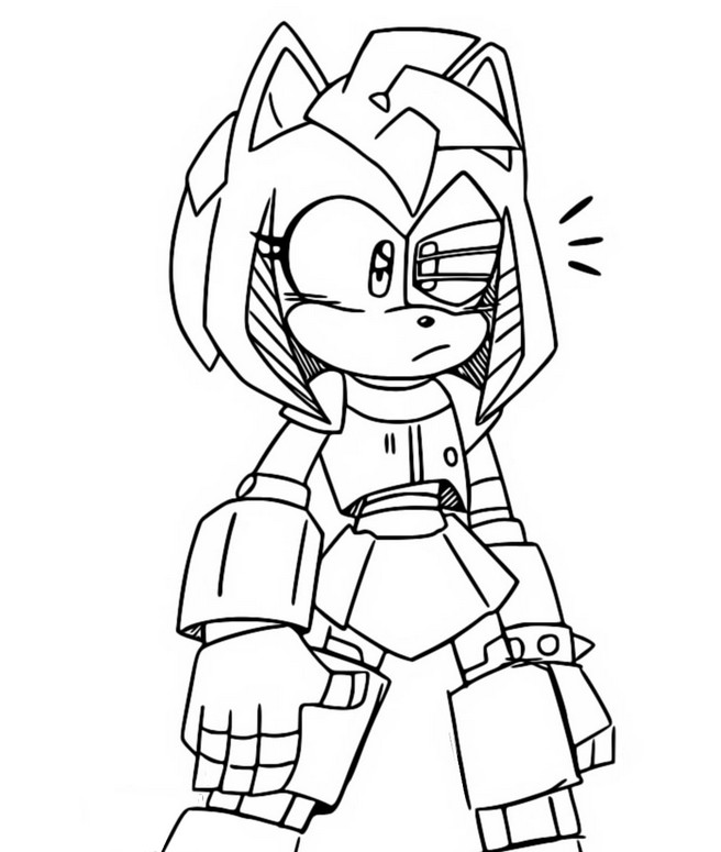 Coloriage Amy Rose