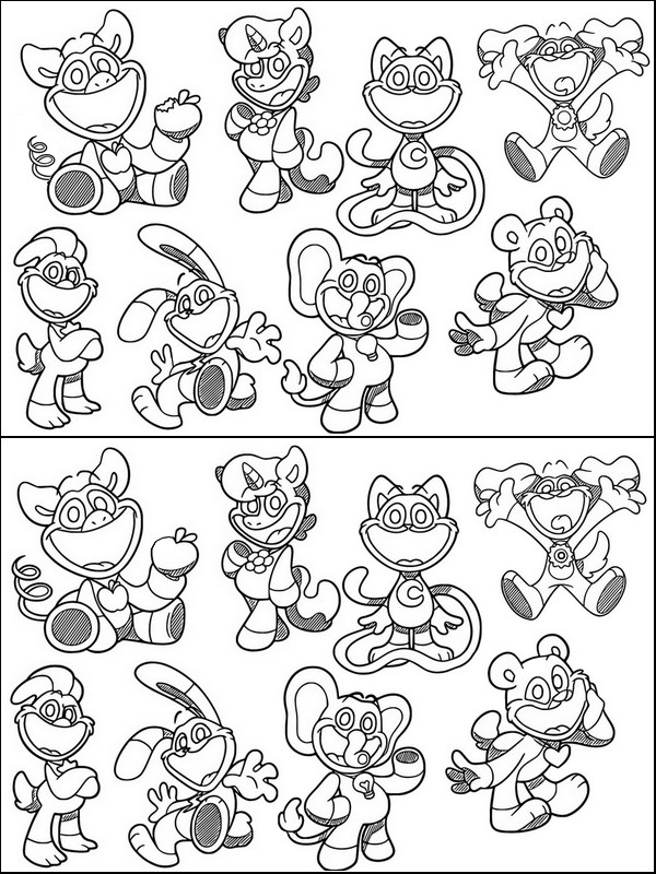 Coloring page Game of the 7 errors