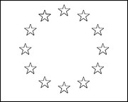 Coloriage Drapeau Union Européenne