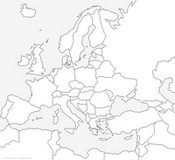 Coloriage Carte d'Europe