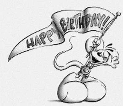Coloriage Happy Birthday Diddl