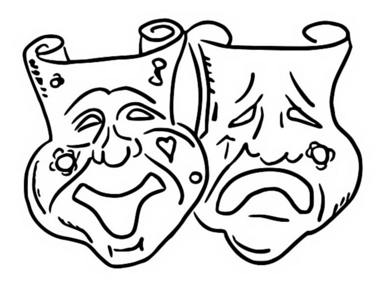Coloriage Masques - Carnaval