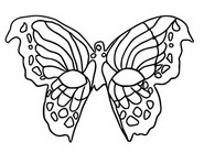 Coloriage Masque Papillon