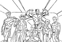 Coloriage Coloriage X-Men Le Commencement